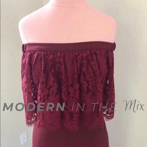 BHLDN Theia Mila Jumpsuit in Wine Size 0 - Picture 4 of 8